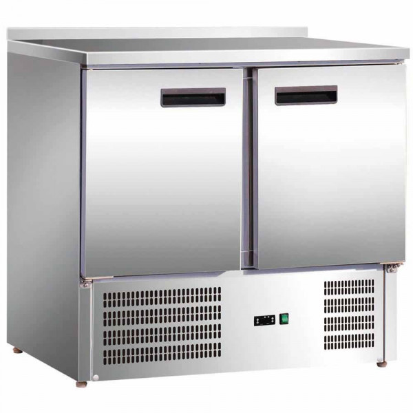 2-türiger Kühltisch GN1/1 mit statischer Kühlung, 201 Liter