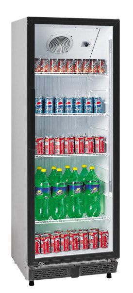 Flaschenkühlschrank 360 L 620x635x1732 mm, weiÃ mit schwarzem Rahmen