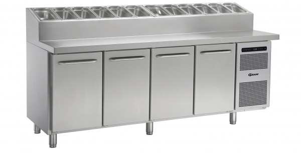 GRAM GASTRO Kühltisch mit 12x 1/3 GN Saladette & Belegstation K 2207 CSG PT DL/DL/DL/DR L2