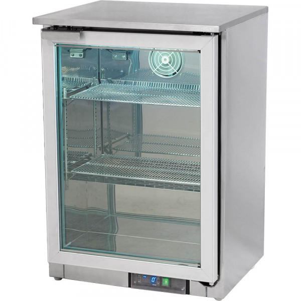 Bar-Display Tiefkühlschrank mit beheizbarer Glastür, 100 Liter