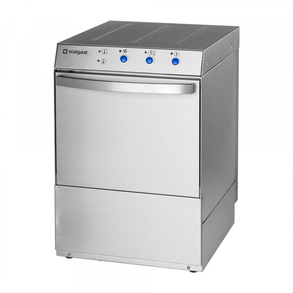 Geschirrspülmaschine Universal GN1/1 mit Klarspülmittel-/Reinigerdosierpumpe und Klarspülpumpe, 2 Sp